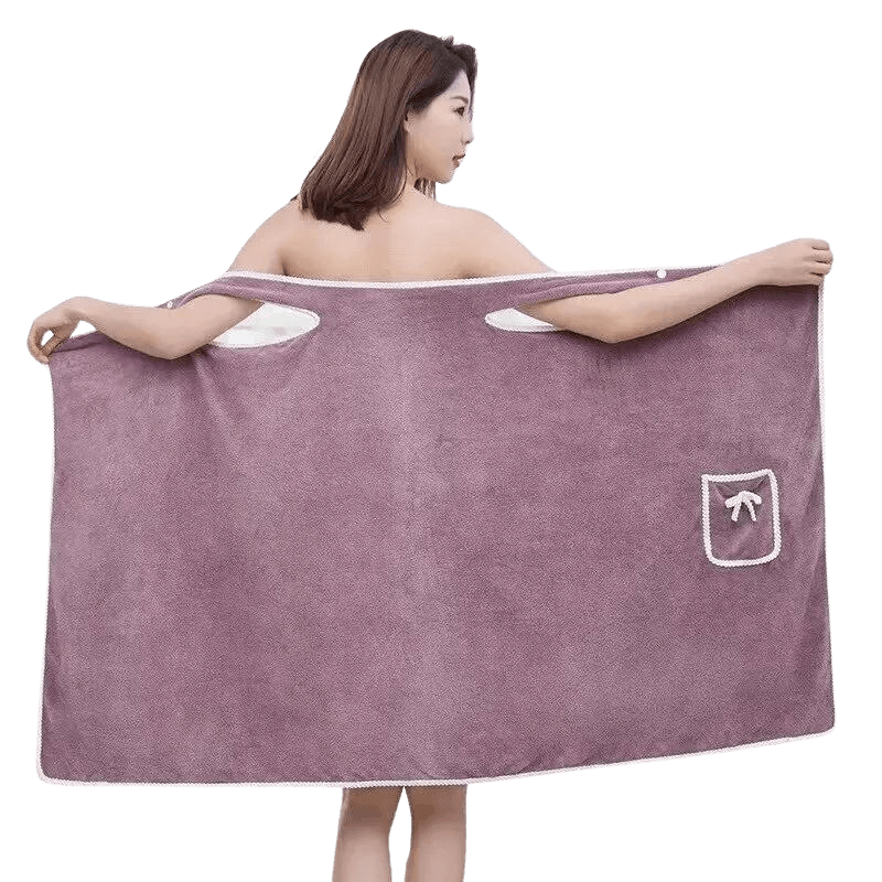 SoftWrap Luxe: Roupão de Banho em Microfibra para Mulheres, Alta Absorção - Copy Center